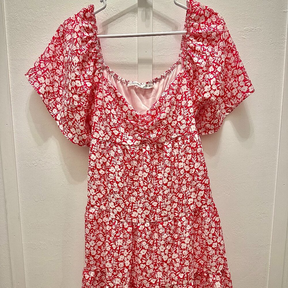 Altar'd State M Mini Floral Pink Dress